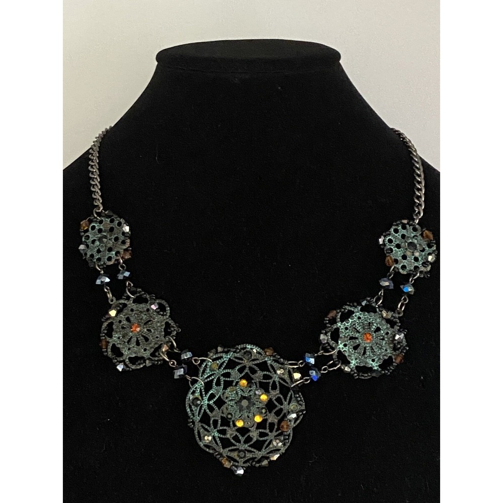 You & I Statement Necklace 18" to 21.5" Long